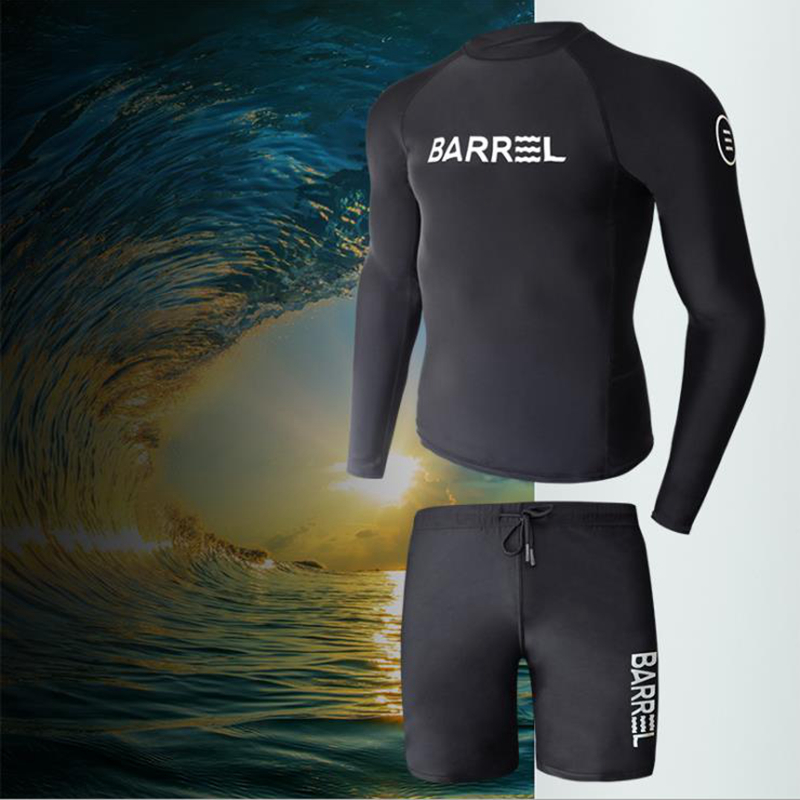 Black header + shorts